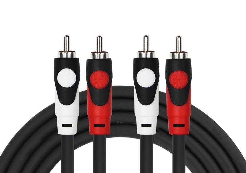 Kirlin Kabel 2 RCA zu 2 RCA 1,5M Schwarz