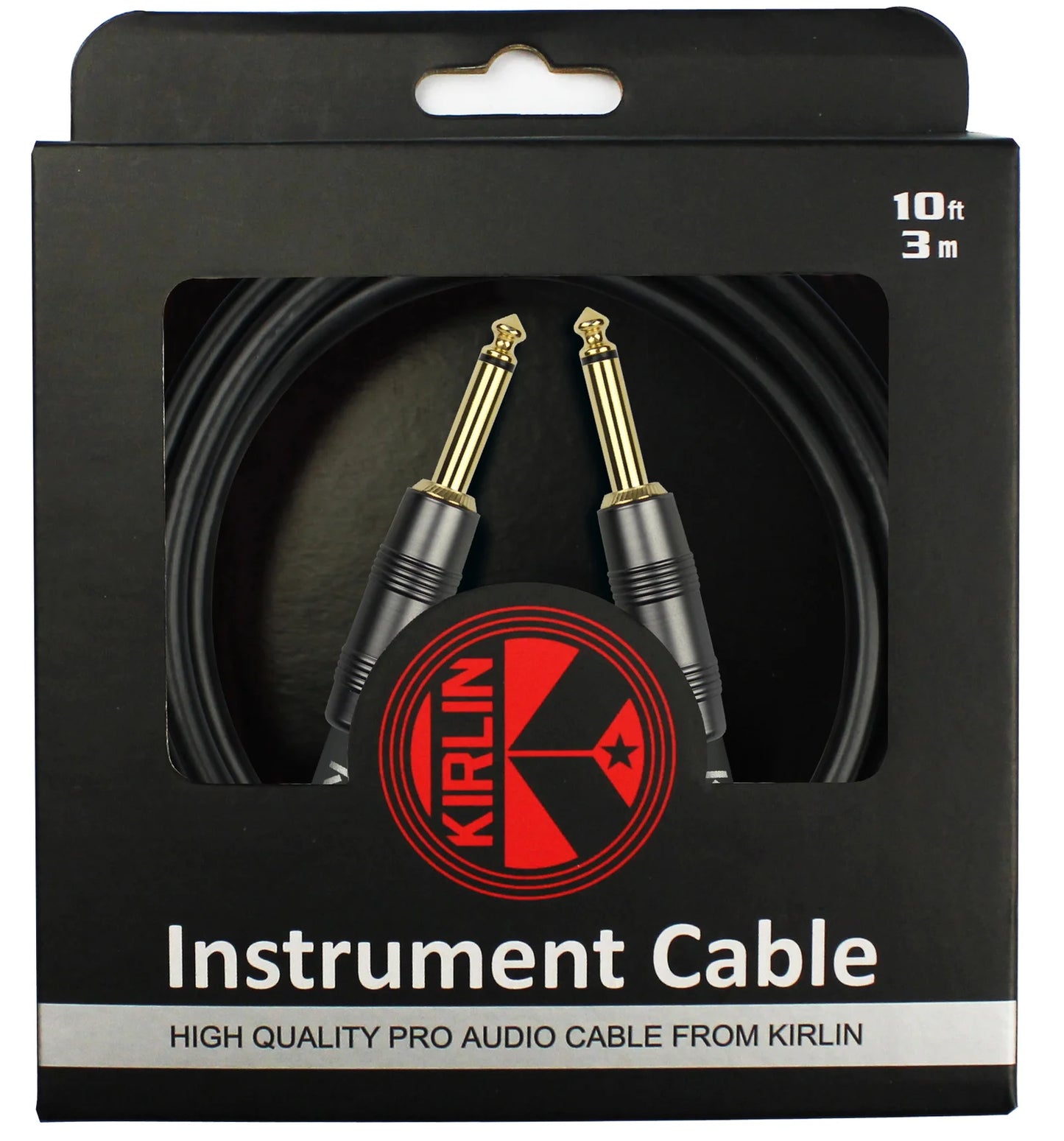 Kirlin Premium Kabel Jack-Jack 3M Schwarz