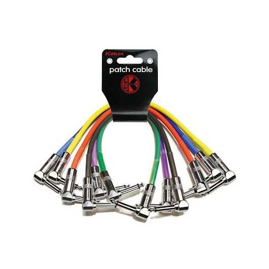 Kirlin Pack 6 Kabel Jack-Jack 0,15M