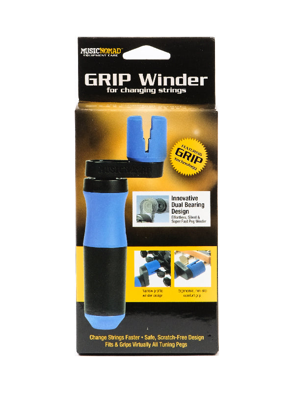 MusicNomad Grip Winder, manivelle tourne mécaniques, doublée caoutchouc, tourne sur roulements