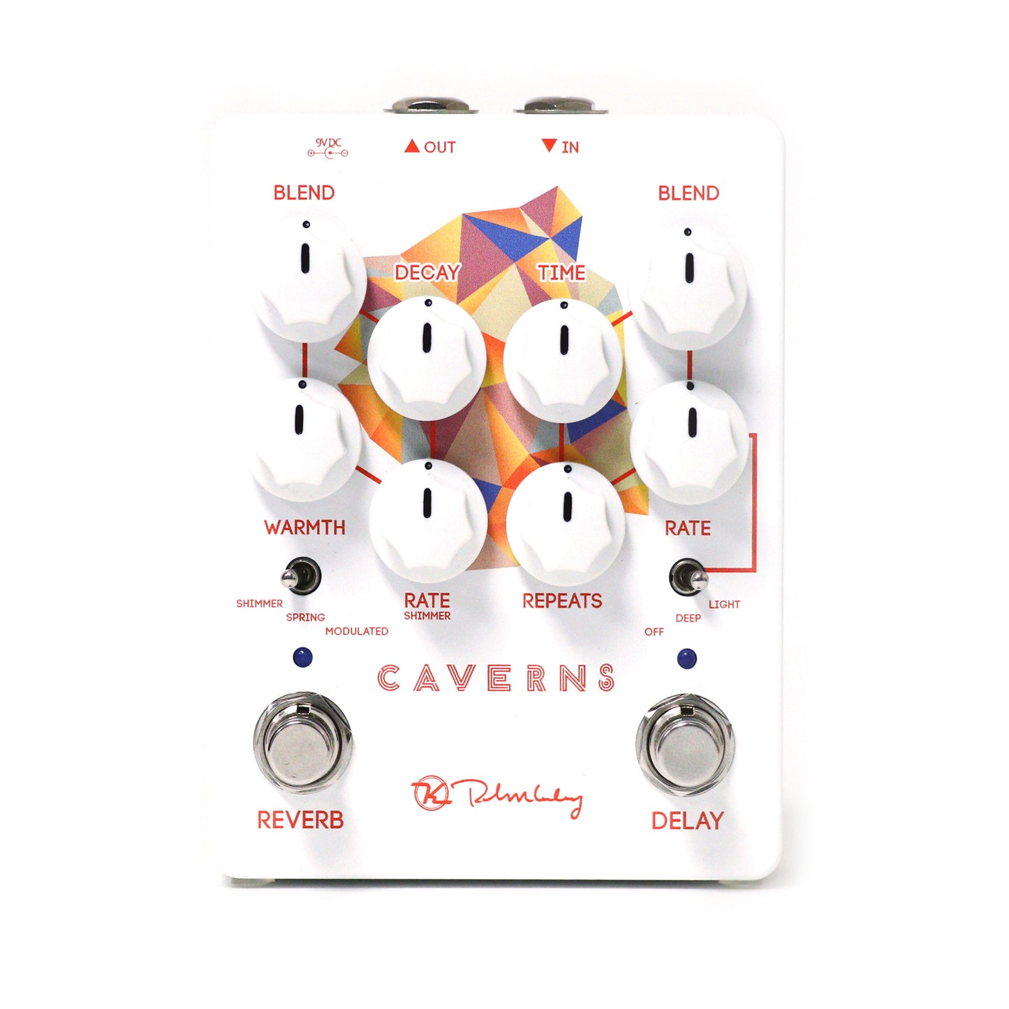 Pédale CAVERNS V2, délai et réverb (3 modes pour chaque effet)