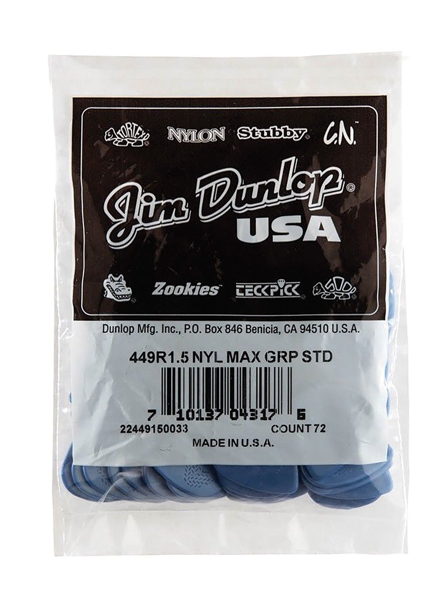 Recharge de 72 médiators Max- Grip 150 pour boite 4491 (bleu)