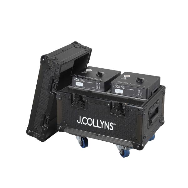 J.Collyns STRAWFIRE 2PACK Pack 2 Funkenmaschinen mit Flightcase
