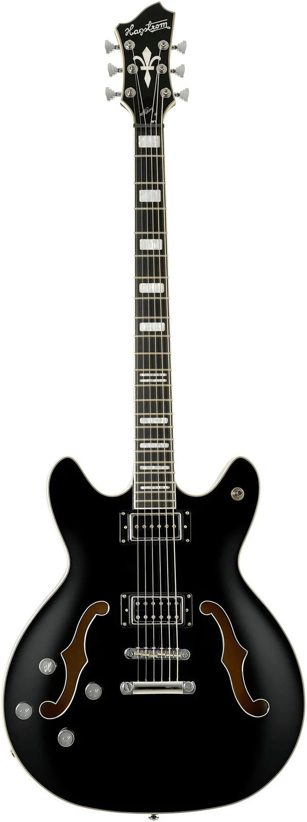 Hagstrom Viking Deluxe Baritone Left-Handed Black