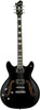 Hagstrom Viking Deluxe Baritone Left-Handed Black