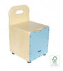 Stagg Cajon Kinder Blau mit Rückenlehne