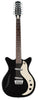Danelectro Vintage 12Saiter Glänzend Schwarz