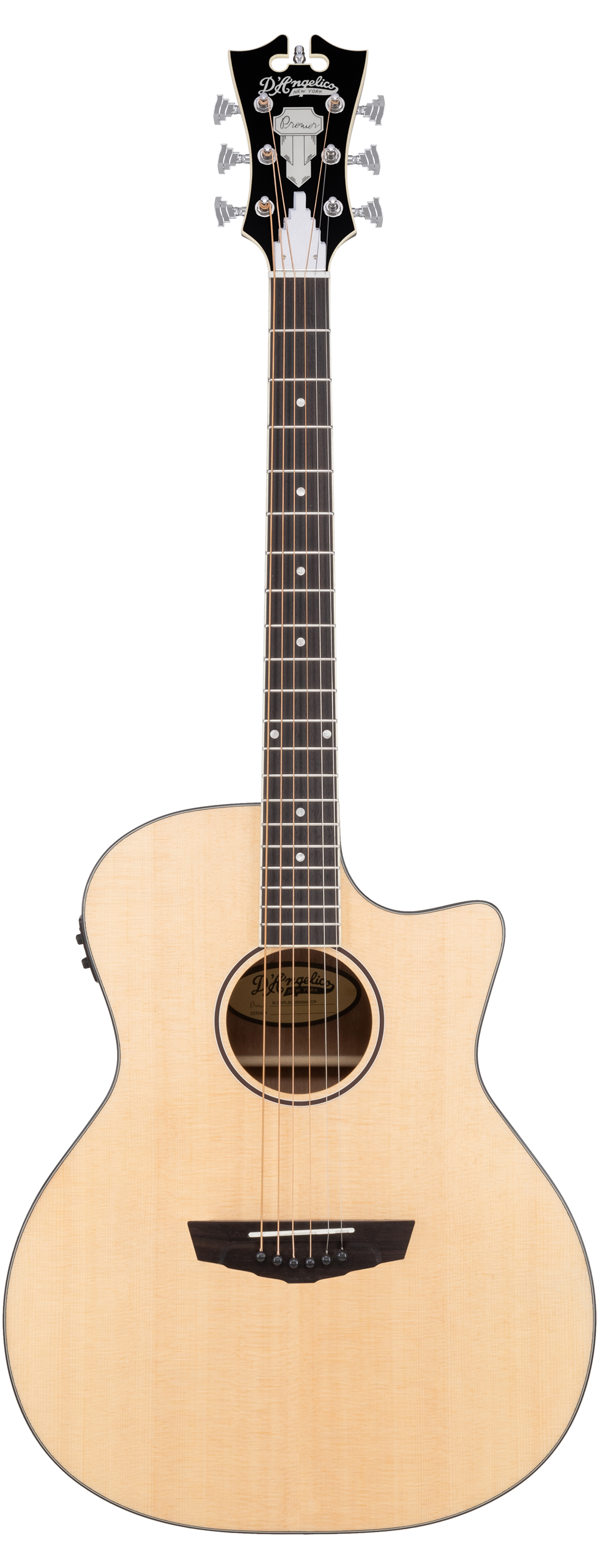 D'Angelico Premier Gramercy Glänzendes Creme
