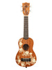 Kala Maori - Gardenia Mahagoni, Sopran, mit Reise-Motiv Tasche