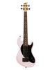 Kala Massiver Korpus U-Bass, 4 Saiten, mit Tasche geliefert - Hellrosa