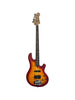 Lakland Skyline 44-02 Deluxe Quilt, 4 Saiten – Cherry Sunburst Satin, Palisandergriffbrett