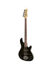 Lakland Skyline 44-OS, 4-saitig – Translucent Black, Palisandergriffbrett