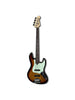 Lakland Skyline 44-60, 4-saitig – 3-Tone Sunburst, Palisandergriffbrett