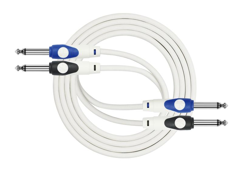 Kirlin Patchkabel Klinke-Klinke 1M Weiß