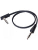Rockboard Flaches TRS-Kabel 40 cm, gerade/Winkel - Schwarz