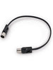 Rockboard Flaches MIDI-Kabel FlaX Plug - 30 cm - Schwarz