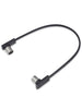 Rockboard Flaches MIDI-Kabel - 30 cm - Schwarz