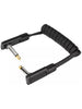 Rockboard Flachkabel Spirale - 5 bis 50 cm - Schwarz