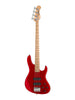 Sadowsky MetroLine, Modern Bass, 4 Saiten, 24 Bünde, Esche – Candy Apple Red Metallic