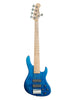 Sadowsky MetroLine, Modern Bass, 5-Saiter, 25 Bünde, Esche – Ocean Blue Trans. Satin