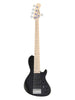 Sadowsky MetroLine, Single-Cut-Bass, 5 Saiten, 24 Bünde, Esche – Satin Black Pearl