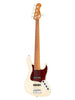 Sadowsky MetroExpress, Standard JJ, 4-saitig, bundlos mit Bundlinien – Olympic White, Morado