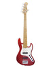 Sadowsky MetroExpress, Standard JJ, 5-saitig, 21 Bünde – Candy Apple Red, Ahorn