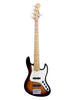 Sadowsky MetroExpress, Standard JJ, 5-Saiter, 21 Bünde – Tobacco Burst, Ahorn