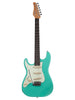 Schecter Nick Johnston Signature, SSS-Tonabnehmer, Linkshänder – Atomic Green