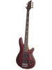 Schecter Omen Extreme-5 – Schwarz-Kirschrot