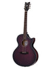 Schecter Akustikgitarre Orleans Stage, Fishman-Isys-Vorverstärker – Vampyre Red Burst Satin