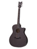 Schecter Akustikgitarre Orleans Studio, Fishman-Isys-Vorverstärker – Satin-Schwarz mit Durchschein-Effekt