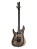 Schecter Reaper 6 Floyd Rose, Mini-Sustainiac, Linkshänder – Charcoal Burst