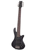 Schecter Stiletto Studio 6 – Transparentes Schwarz