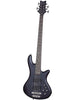 Schecter Stiletto Studio 8 – Transparentes Schwarz, seidenmatt
