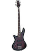 Schecter Stiletto Extreme 4, Linkshänder – Schwarzrot