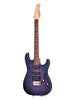 Schecter Sunset Custom II USA-Produktionsserie – Blue Crimson Flame – Ebenholz
