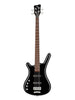 Warwick RockBass RockBass Corvette Basic 4 Medium Scale, Linkshänder – Tiefschwarz