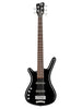 Warwick RockBass Corvette Basic 5 Medium Scale, Linkshänder – Tiefschwarz