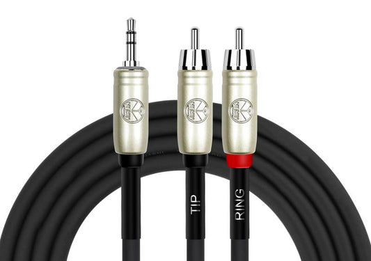 Kirlin Mini-Klinke zu 2 RCA Kabel 1,5M