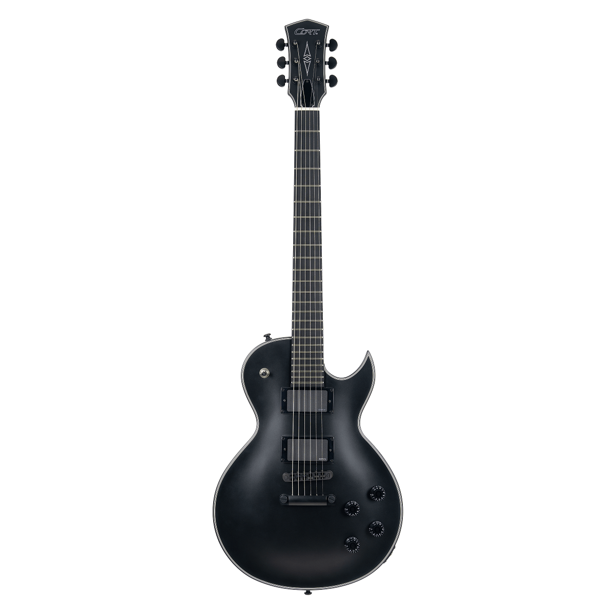 CORT CR300MT-BKS Gitarre CR300MT Schwarz Satin verstärkt