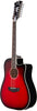D'Angelico Premier Bowery 12 LS Schwarzkirsch-Verlauf