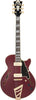 D'Angelico Deluxe SS Satin Transparent Weinrot