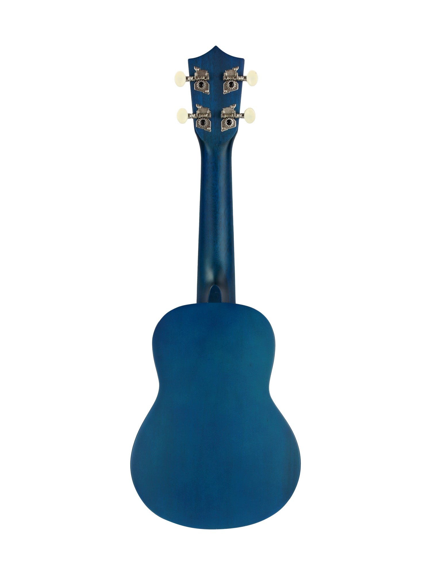 Ukulélé Soprano, table agathis, fond & éclisses agathis, manche okoume, touche noyer, avec housse, bleu