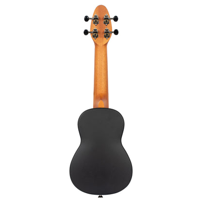 K3-ACA, pack ukulélé Soprano, table acacia, corps ABS, manche okoumé, 12 frettes, accessoires