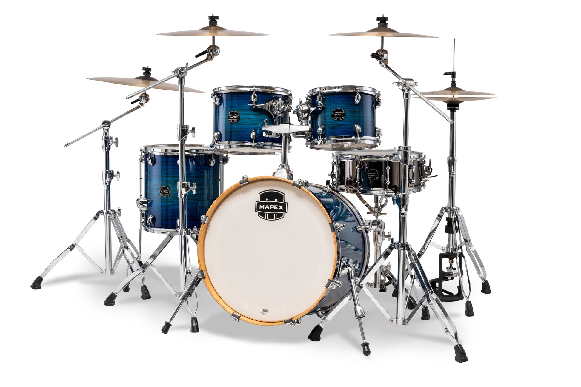 Batterie Mapex Armory fusion 5 fûts, bouleau et érable, sans accessoires, Blue Wave