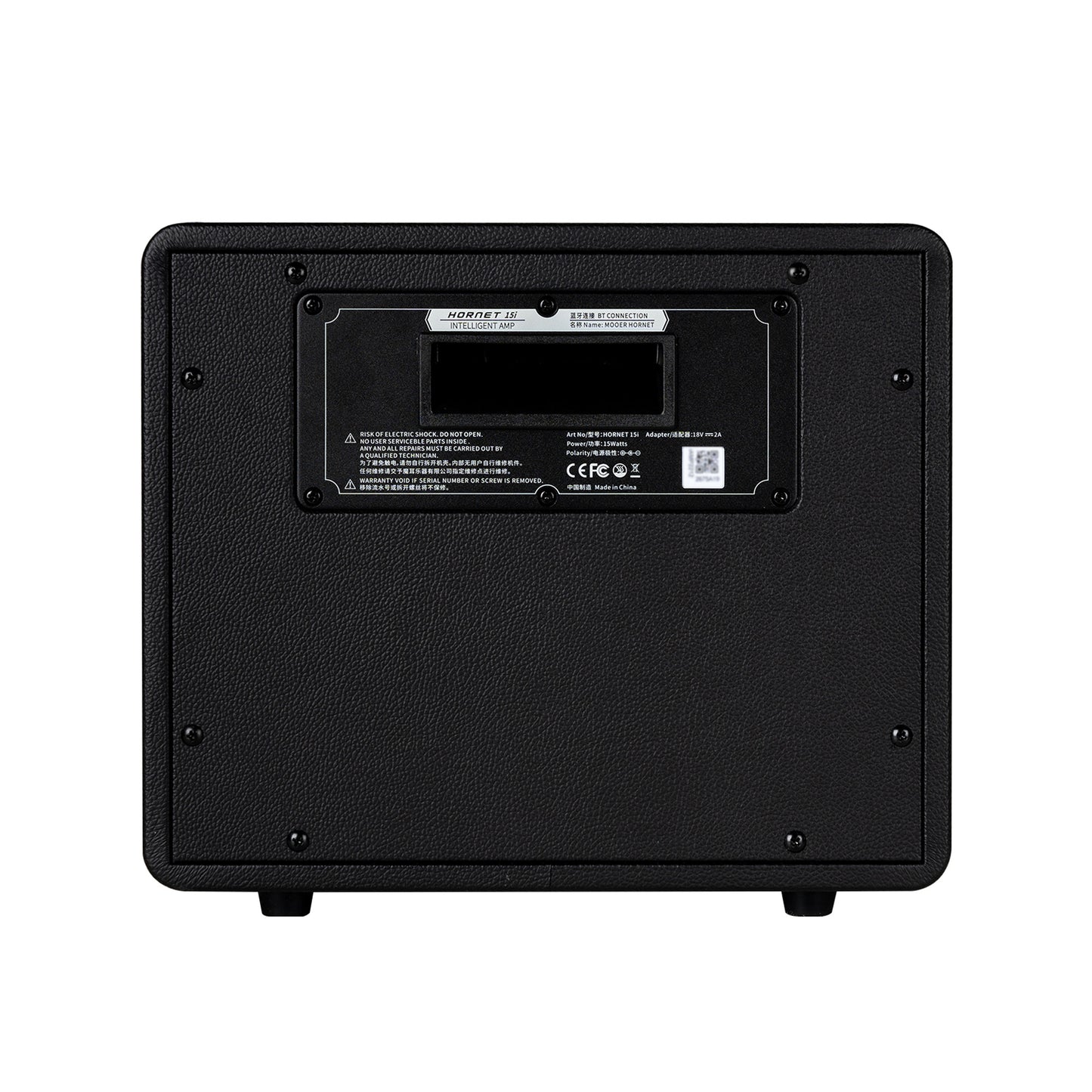 Ampli HORNET 15i, 15W, HP 6.5", 52 modélisations d'amplis, 49 effets, accordeur, looper, Bluetooth, USB-C, alimentation, noir