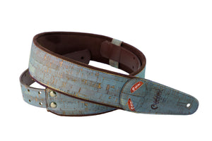 Righton Gitarrengurt Vegan Kork Himmelblau