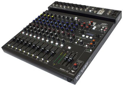 Table de mixage 14 canaux, 8 préamplis micro XLR/Jack, EQ 3 bandes, Bluetooth, effets numériques, entrée guitare Hi-Z, noir