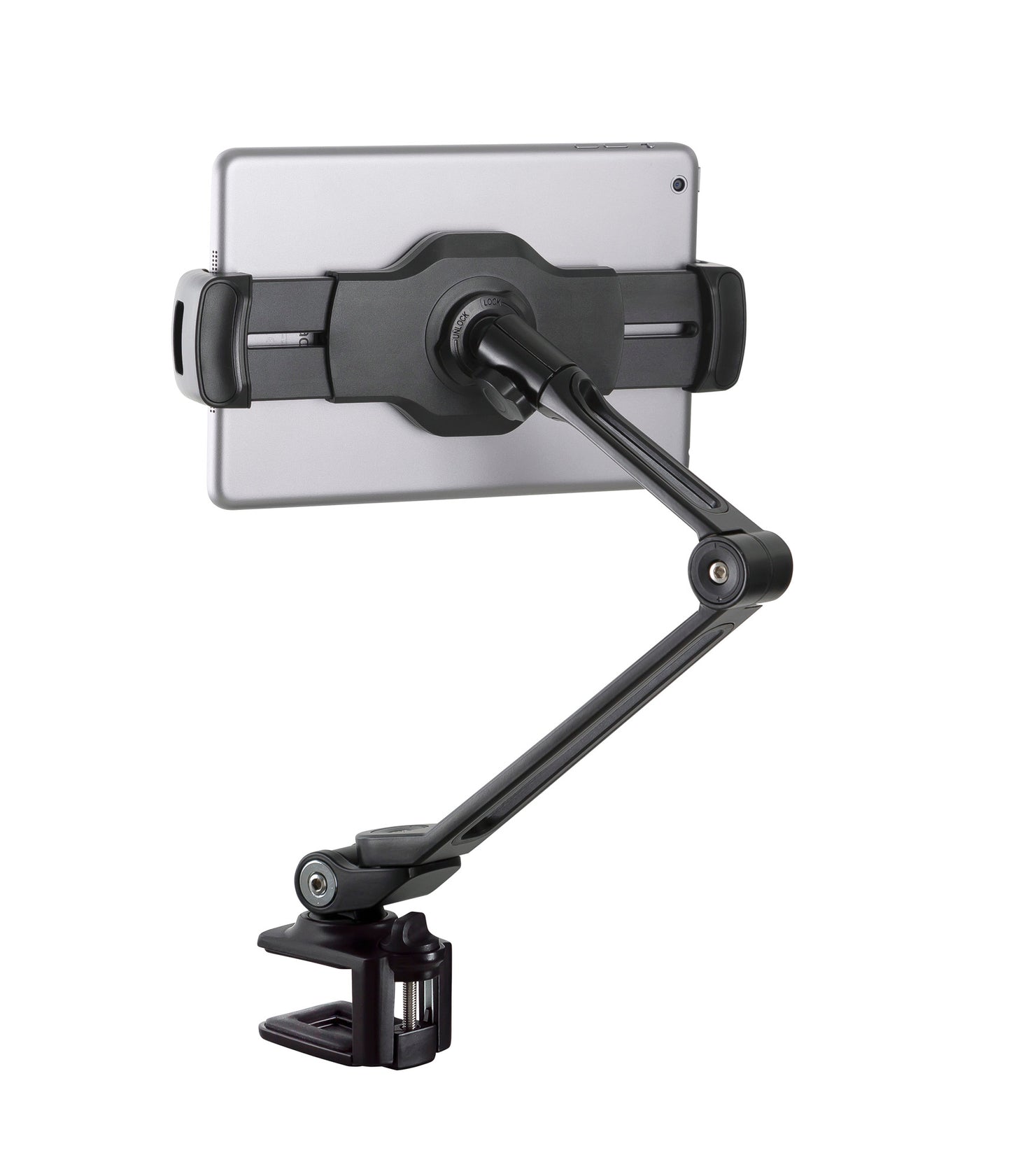 Support de smartphone et tablette universel K&M 19805, avec pince.